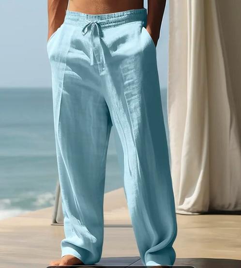 Nieuw linnenbroek maat xxl (54), Kleding | Heren, Broeken en Pantalons, Zo goed als nieuw, Maat 56/58 (XL), Ophalen of Verzenden