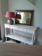 Brocante side table met lade, Ophalen