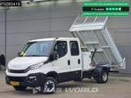 Iveco Daily 35C14 Open Laadbak Dubbel Cabine met Kist Dubbel, Stof, Gebruikt, Iveco, Wit