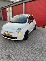 Fiat 500 0.9 85pk Twinair Turbo 2011 Wit, Auto's, Voorwielaandrijving, Zwart, Leder en Stof, Handgeschakeld