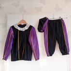 Pieten pakje / verkleedsetje zwart en paars maat 6/8 jaar, Diversen, Sinterklaas, Ophalen of Verzenden, Gebruikt