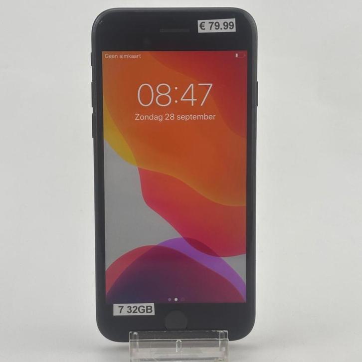 iPhone 7 32GB Zwart, Telecommunicatie, Mobiele telefoons | Apple iPhone, Zo goed als nieuw