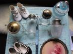 FRIES DRAADGLAS  POTJE 2 PAAR  OUDE BABY  SCHOENTJES ENZ., Ophalen of Verzenden
