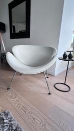 Artifort Orange Slice stoel - Leer - gebroken wit  - F437, Huis en Inrichting, Stoelen, Ophalen, Wit, Leer, Zo goed als nieuw