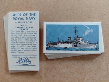 Ships of the Royal Navy complete set 25 cigarette cards 1961 beschikbaar voor biedingen