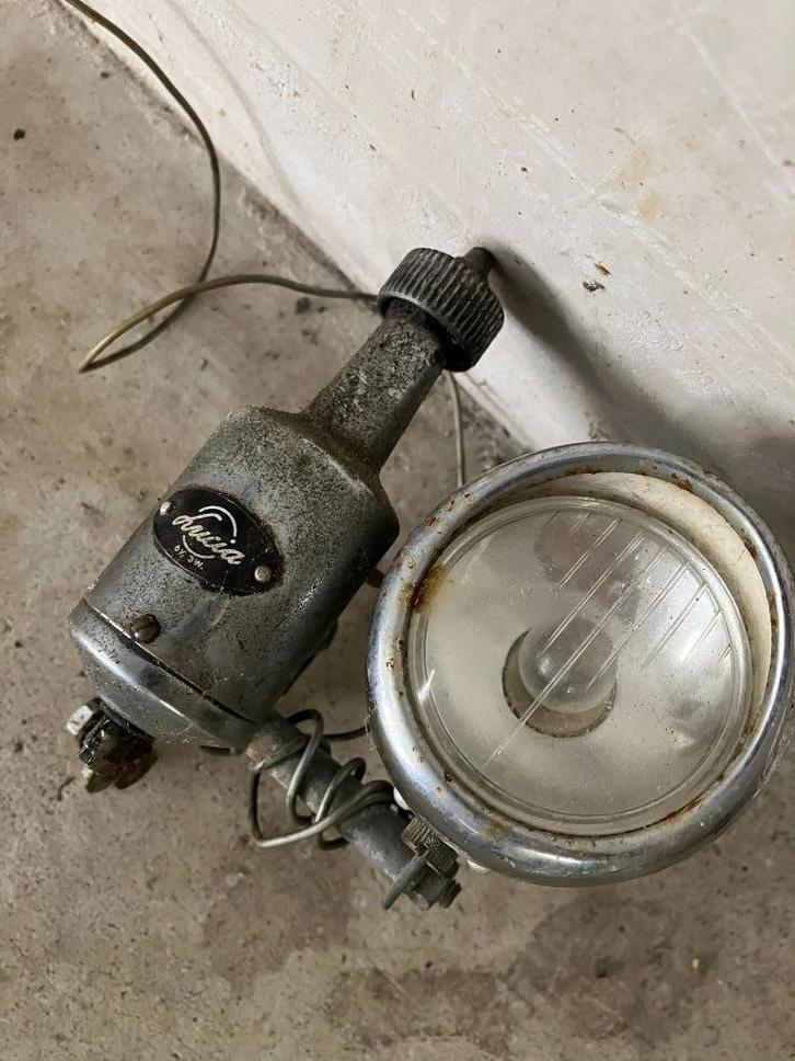 Lucia koplamp met dynamo van rond 1960., Fietsen en Brommers, Fietsaccessoires | Fietsverlichting, Voorlicht, Gebruikt, Dynamo