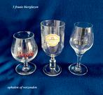 3x Bierglas € 5 p/s  Moreeke Lodewijk XIII Grolsch Cornet, Ophalen, Zo goed als nieuw, Glas of Glazen, Overige merken