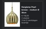 Prachtige hanglampen (2x) €65 per stuk! bronze LOODS 5, Ophalen of Verzenden, Nieuw, Metaal, 75 cm of meer