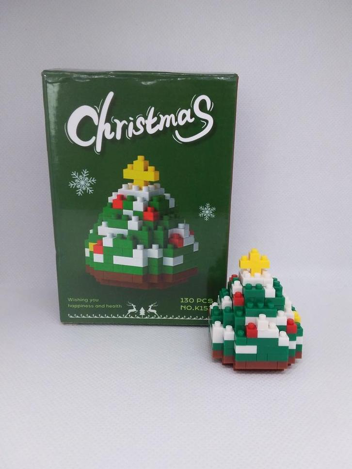 Mini bouwstenen kerstboom, Kinderen en Baby's, Speelgoed | Bouwstenen, Zo goed als nieuw, Overige merken, Ophalen of Verzenden