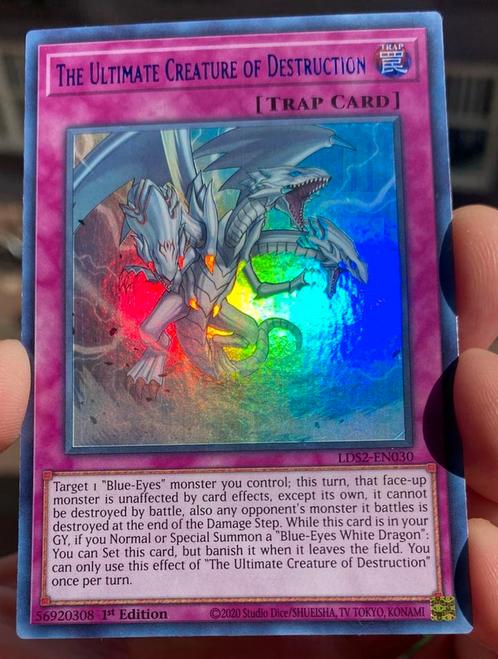 Yu-Gi-Oh! The Ultimate Creature of Destruction LDS2 1st !, Hobby en Vrije tijd, Verzamelkaartspellen | Yu-gi-Oh!, Zo goed als nieuw