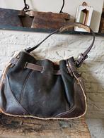 Prachtige Uggs leren tas met schapenvacht bruin, Ophalen of Verzenden, Zo goed als nieuw, Bruin, Handtas
