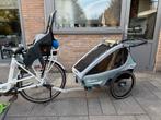 Qeridoo Kidgoo 1 Fietskar - Kinderkar, Ophalen, Vering, 20 tot 40 kg, Zo goed als nieuw