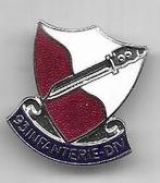 EMAILE LEGER MILITARIA ZWAARDEN  BROCHE SPELD, Verzamelen, Ophalen of Verzenden, Gebruikt, Merk, Speldje of Pin