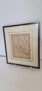 Antiek landkaartje of plattegrond Zuid Holland J. Kuiper, Nederland, Gelezen, Ophalen of Verzenden, Landkaart