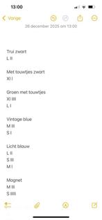 Partij truien (onbedrukt), Ophalen, Overige maten, Overige kleuren