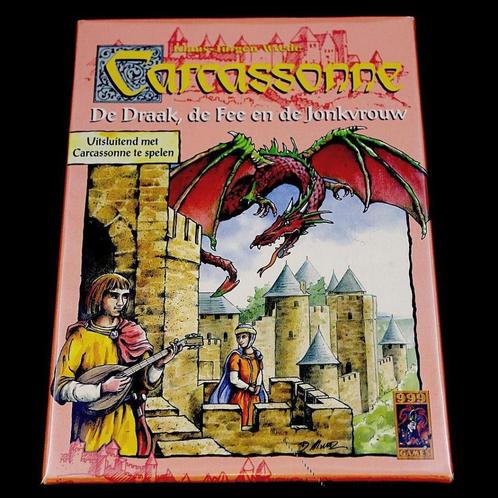 Carcassonne de draak de fee en de jonkvrouw , nwst, Hobby en Vrije tijd, Gezelschapsspellen | Bordspellen, Zo goed als nieuw, Ophalen of Verzenden