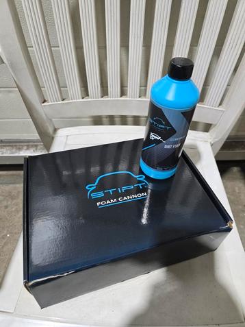 Aangeboden nieuwe stipt foam canon + fles dirt foam. beschikbaar voor biedingen