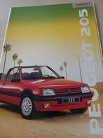 1989 Nederlands Peugeot 205 cabriolet folder óók 205 GTI, Ophalen of Verzenden, Zo goed als nieuw, Peugeot