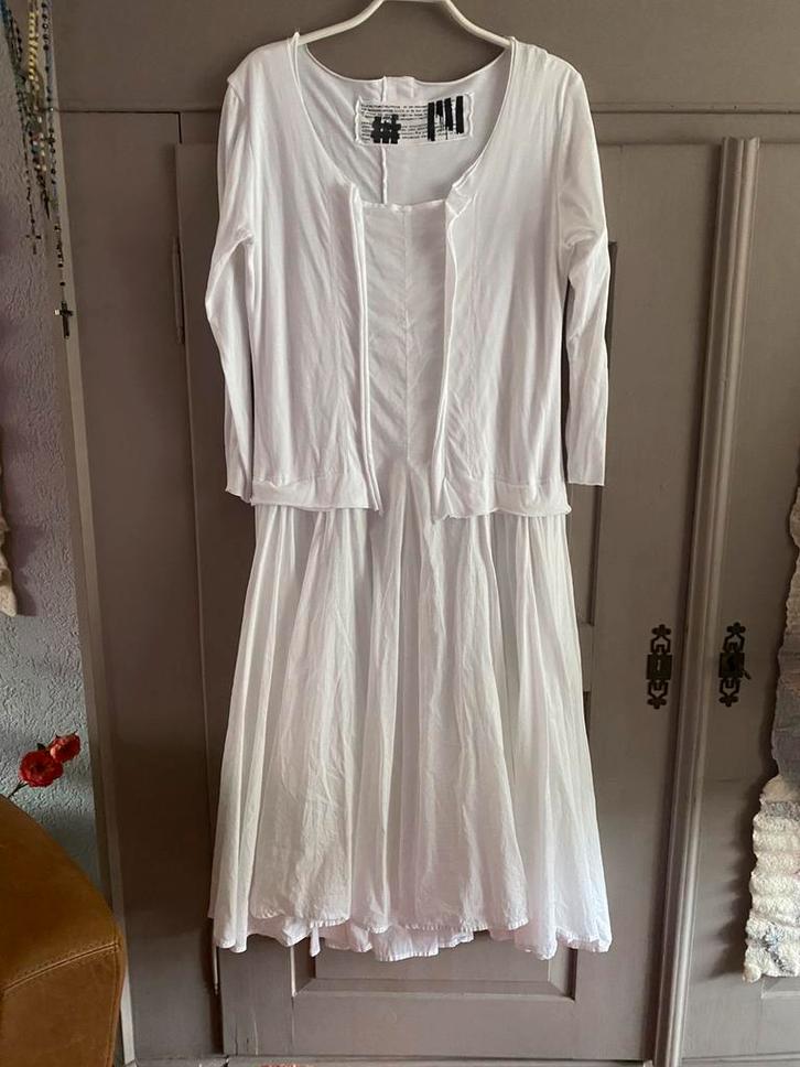Prachtig witte tricot/katoenen jurk Rundholz, Kleding | Dames, Blouses en Tunieken, Zo goed als nieuw, Ophalen of Verzenden
