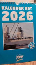 Kalender RET 2026, Verzamelen, Spoorwegen en Tramwegen, Ophalen of Verzenden, Trein, Overige typen