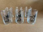 6 bierglaasjes goldener oktober glas, Ophalen, Zo goed als nieuw, Glas of Glazen, Overige merken