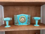 Art Deco Klokkenset met Bijzondere Details, Antiek en Kunst, Ophalen of Verzenden