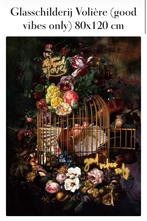 Glasschilderij Volière, Antiek en Kunst, Kunst | Schilderijen | Modern, Ophalen