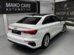 Audi A3 Limousine 35 TFSI S TRONIC Edition 3X S Line Virtual, Auto's, 4 cilinders, 150 pk, Leder en Stof, Wit