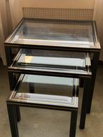Pierre Vandel Paris vintage nesting tables 1970, Huis en Inrichting, Tafels | Bijzettafels, Ophalen, Minder dan 45 cm, Minder dan 55 cm