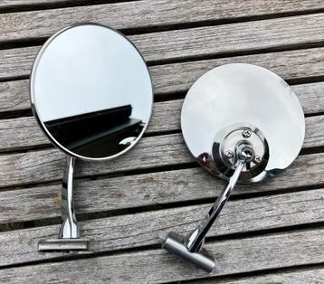 Chrome oldtimer klemspiegel type Lucas beschikbaar voor biedingen