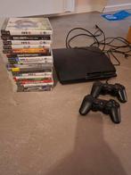 PS3 Console met Games en 2 Controllers, Spelcomputers en Games, Ophalen, Gebruikt, Met 2 controllers, Met games
