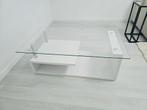 Glazen salon tafel (geen schade ), 100 tot 150 cm, Minder dan 50 cm, Rechthoekig, 50 tot 100 cm