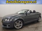Audi A3 Cabriolet 1.8 TFSI S-edition NAVI/LEDER/STOELVERW/LM, Auto's, Euro 5, 15 km/l, Gebruikt, Zwart