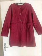 Mooie wijnrode jas/mantel. Pittarello. Maat L, Ophalen of Verzenden, Zo goed als nieuw, Maat 38/40 (M)