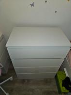 Malm ladekast wit 4 lades, Ophalen, Zo goed als nieuw, 25 tot 50 cm, 50 tot 100 cm