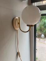 Vintage wandlamp opaline bol, Ophalen of Verzenden