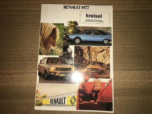 Renault 1977 + 1978 brochures/folders: 4 5 6 12 16 15 17 30, Boeken, Auto's | Folders en Tijdschriften, Zo goed als nieuw, Renault