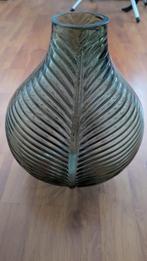 Groene vaas Leenbakker, Ophalen of Verzenden, Minder dan 50 cm, Groen, Glas