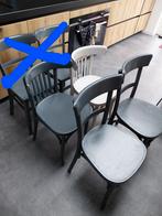 Cafestoelen / eettafelstoelen, Ophalen, Gebruikt, Vier, Grijs