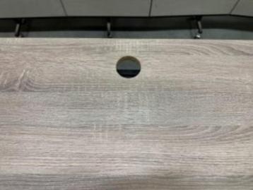 Aspa instelbaar bureau met knop en kabelgoot 120x80cm, 24st - afbeelding 7