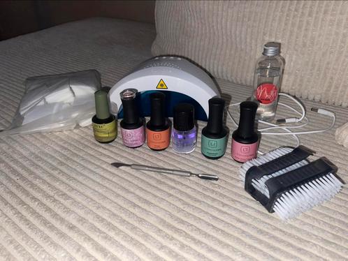 Gellak nagel set, Sieraden, Tassen en Uiterlijk, Uiterlijk | Cosmetica en Make-up, Zo goed als nieuw, Handen en Nagels, Overige kleuren