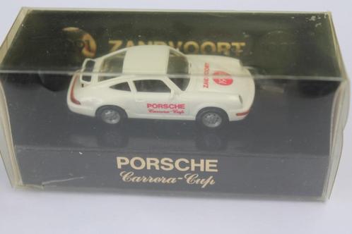 Wiking Porsche Carrera 4 wit met "Zandvoort" en "Carrera-Cup, Hobby en Vrije tijd, Modelauto's | 1:87, Zo goed als nieuw, Auto