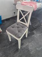 Eetkamer stoelen 4 stuks IKEA INGOLF, Huis en Inrichting, Stoelen, Ophalen, Wit, Vier, Hout