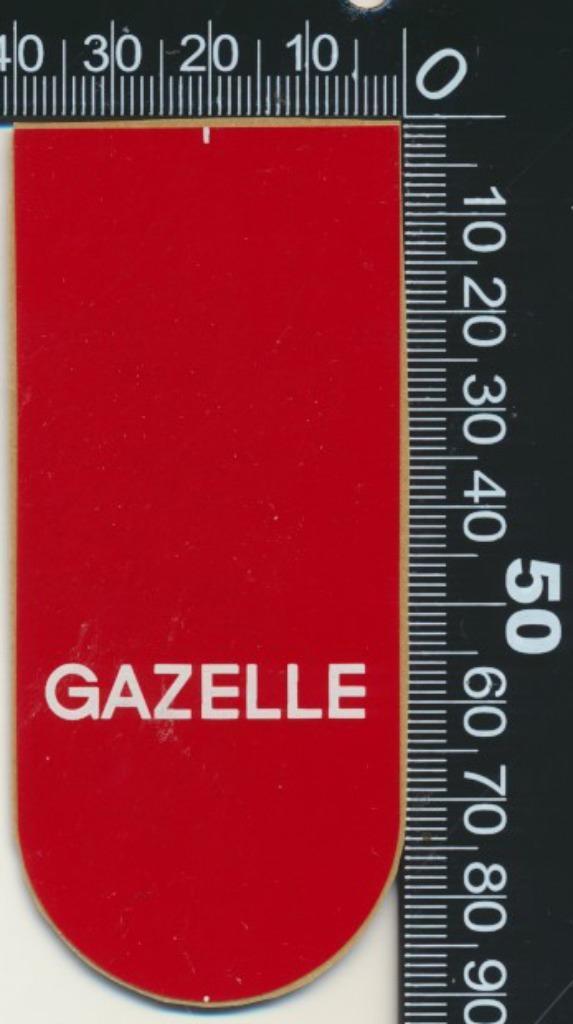 Sticker: Gazelle, Verzamelen, Stickers, Zo goed als nieuw, Bedrijf of Vereniging, Ophalen of Verzenden