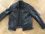 Leren jas, Kleding | Heren, Jassen | Winter, Ophalen of Verzenden, Gedragen, Maat 52/54 (L), Zwart