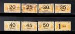 Serie spoorwegzegels Nederl. Staatsspoorwegen 1914-1920, Postzegels en Munten, Ophalen of Verzenden, T/m 1940, Gestempeld