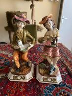 Capodimonte Beelden Set Jongen en Meisje met Dieren, Antiek en Kunst, Kunst | Beelden en Houtsnijwerken, Ophalen