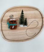 Gehaakte Peperkoekmannetje Sleutelhanger groot d zeegroen, Ophalen of Verzenden, Nieuw