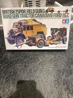 Tamiya British 25pdr. Field Gun & Quad Gun Tractor 1/35, Auto, 1:32 tot 1:50, Nieuw, Ophalen of Verzenden