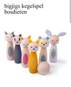 Houten Kegelspel Bosdieren - Nieuwstaat!, Kinderen en Baby's, Speelgoed | Houten speelgoed, Ophalen of Verzenden, Nieuw, Overige typen